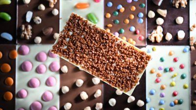 Salted Caramel Topped Bar